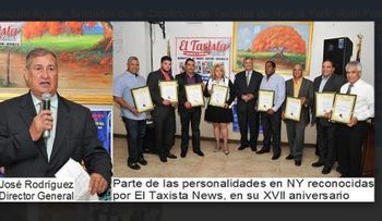 Periódico El Taxista News reconoce personalidades NY en su XVII aniversario  