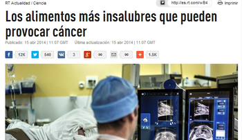 Los alimentos más insalubres que pueden provocar cáncer