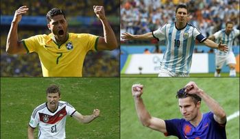 Brasil-Alemania y Holanda-Argentina a las semifinales mundial 2014