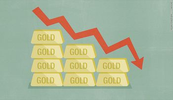 Precio del oro cayó a su punto más bajo en seis años