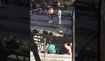 Jennifer López y Marc Anthony ensayan juntos para concierto de este sábado 15 de abril