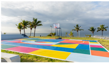 Luis Abinader y Carolina Mejía inauguran Malecón Deportivo