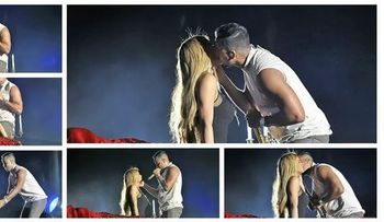 Caroline Aquino rechaza beso a Romeo Santos 