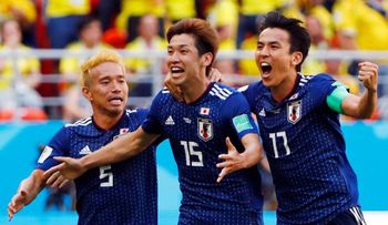 Japón sorprende a Colombia y gana 2-1 en su primer partido del grupo H