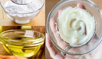 Exfoliante a base de aceite de coco y bicarbonato de sodio