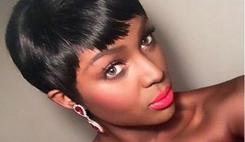 "Amara La Negra" reaparece con el pelo corto y lacio