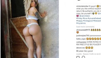 Victoria Lomba, la reina del fitness que enloquece en las redes sociales 