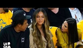 Beyoncé empujó a una mujer porque hablaba con su esposo Jay Z, en un partido de la NBA