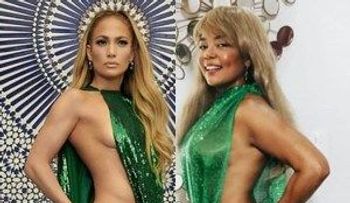 Cheddy García semiencuera a lo Jennifer López