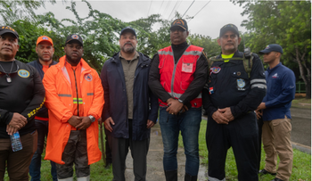 Ministro y alcaldesa supervisan respuesta a tormenta Melissa