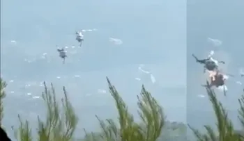 Colisión de dos helicópteros en Grecia durante labores de extinción de incendios