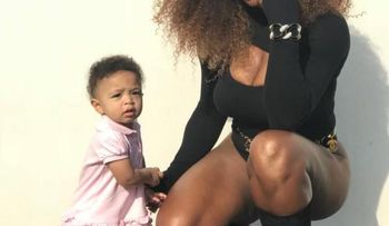 Serena Williams con su hija