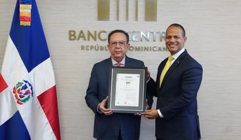 BCRD recibe certificación ISO 22301:2019 por parte de AENOR