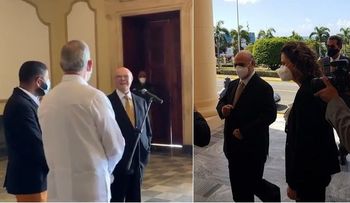 Hipólito Mejía en el Palacio: "E? pa? fuera que van"