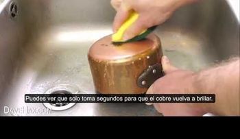 Aprende a limpiar una olla en dos minutos