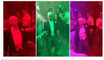 El alocado baile de Norberto Oyarbide en el casamiento de Natalia Fassi