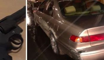 PN apresa en SDE a 4 asaltantes; le ocupa 2 armas, un carro, una motocicleta y 11 celulares