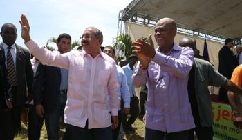 Medina y Martelly inician plan â??La Isla Hispaniola bajo Protección Ambientalâ? 
