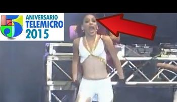 Video: Bailarina de Mozart la Para pierde extensiones en aniversario Telemicro