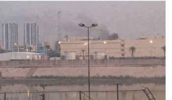 Dron impacta embajada de Estados Unidos en Bagdad