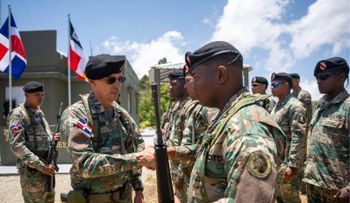 Ejército entrega remozado puesto militar Pirámide 204 en la Sierra de Neyba