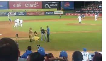 Le pidió matrimonio a su novio en un estadio repleto de personas 