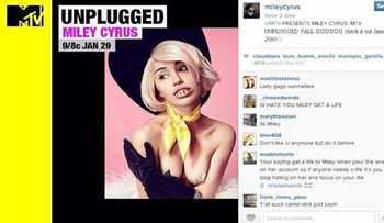 Miley Cyrus se desnuda para MTV Unplugged