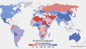 México entre los países con menor depresión, al igual que Japón, Australia y Nueva Zeland