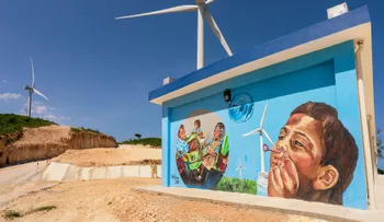 EGE Haina inaugura un mural artístico en el Parque Eólico Larimar