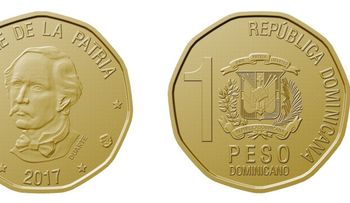 BCRD pone en circulación moneda de RD$1.00 con la inscripción PESO DOMINICANO debajo del Escudo Nacional 