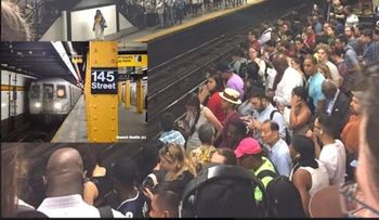11 heridos durante incendio estación de tren en Alto Manhattan  