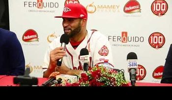  Albert Pujols: "Aquí está lo que ustedes querían", dice siempre sonó jugar en RD; debutará este domingo