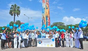 Globos al aire por el Día Mundial del Asma