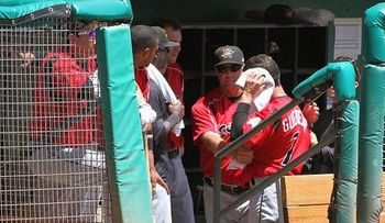 Miguel Olivo le muerde una oreja a Alex Guerrero