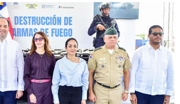 Interior y Policía y Metaldom destruyen armas incautadas