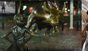 Controversia, elogios y ultraje por la estatua de â??Fearless Girlâ? que desafía el toro de Wall Street