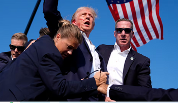 Trump atacado en Pensilvania; fue sacado sangriento