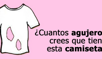 ¿Cuántos agujeros puedes ver en la camisa? Resolvamos esto juntos