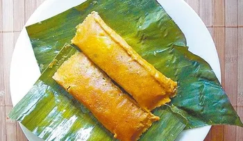 Tiempo de pasteles en hoja