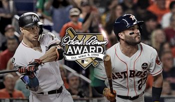 Estos peloteros ganaron premios de Jugadores Más Valiosos: José Altuve y Giancarlo Stanton