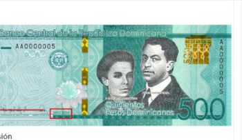 Banco Central emite nuevos billetes de RD$500 año 2024