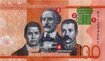 AVISO billete RD $100 pesos dominicanos