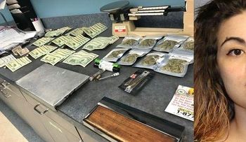 Policía dominicano Ray Díaz, arresta hispana por intentar vender droga 