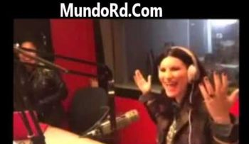 Laura Pausini se asusta al escuchar musica de Omega  (VIDEO)