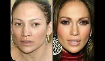 Famosas con y sin Maquillaje