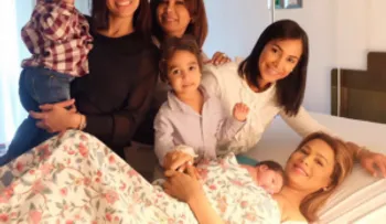 Caroline Aquino presenta a su hijo 