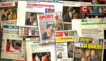 El casamiento de Messi, protagonista de las primeras planas del mundo