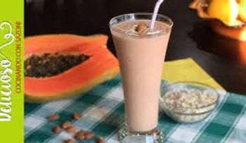 Jugo de lechosa con avena para adelgazar 