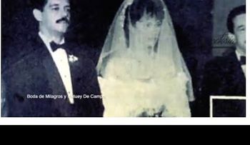 "La boda de la década de los 80's": Milagros Germán y Hatuey Decamps