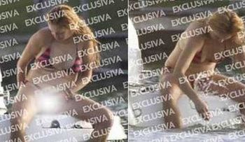 Fotografían a Paulina Rubio orinando en el mar